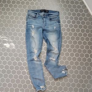 Express ripped jean leggings